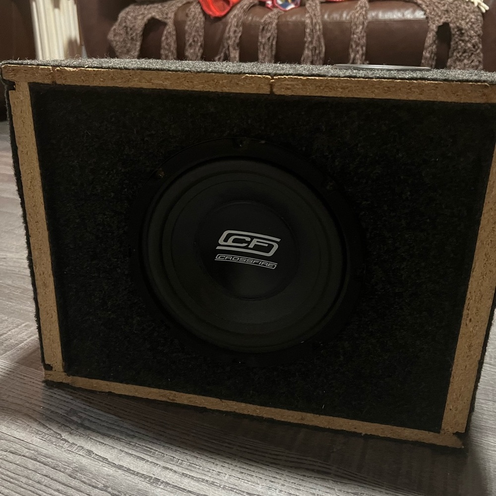 8x8 Inch Crossfire Subwoofer in box